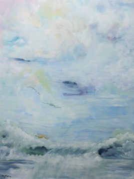 Wild Pacific Trail Moment. Sold. Acrylic on canvas. 30" x 40" x 1.5" (#1496)